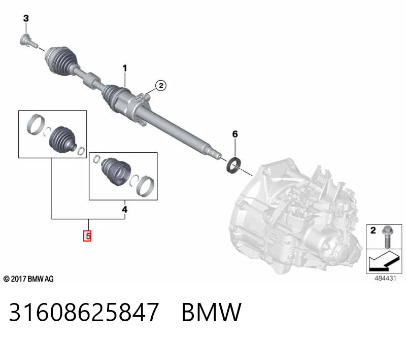 Пильник ШРУСа зовнішній 0036355 GKN-Spidan