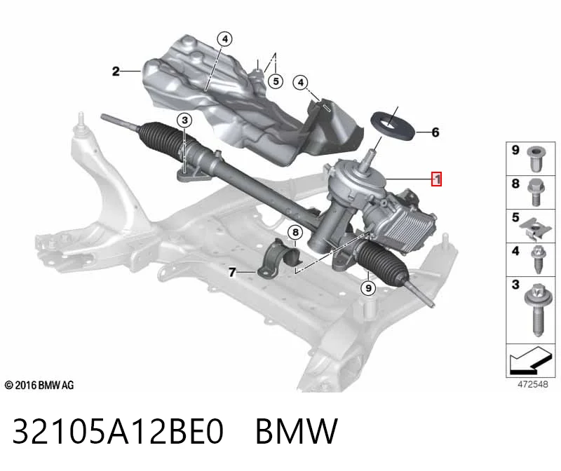 Купити Рульова рейка BMW X1  F48