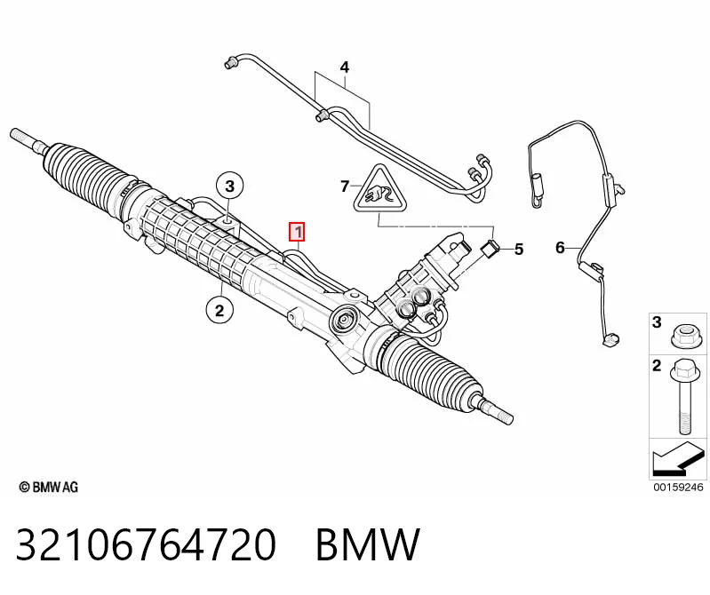 32106764720 BMW Рейковий рульовий механізм