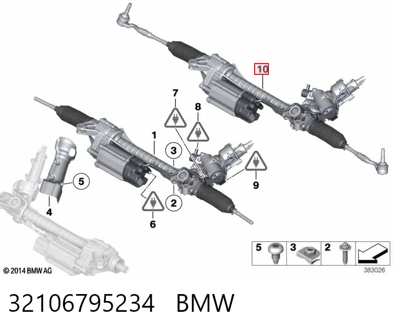 Рульова рейка BW9106R AGR