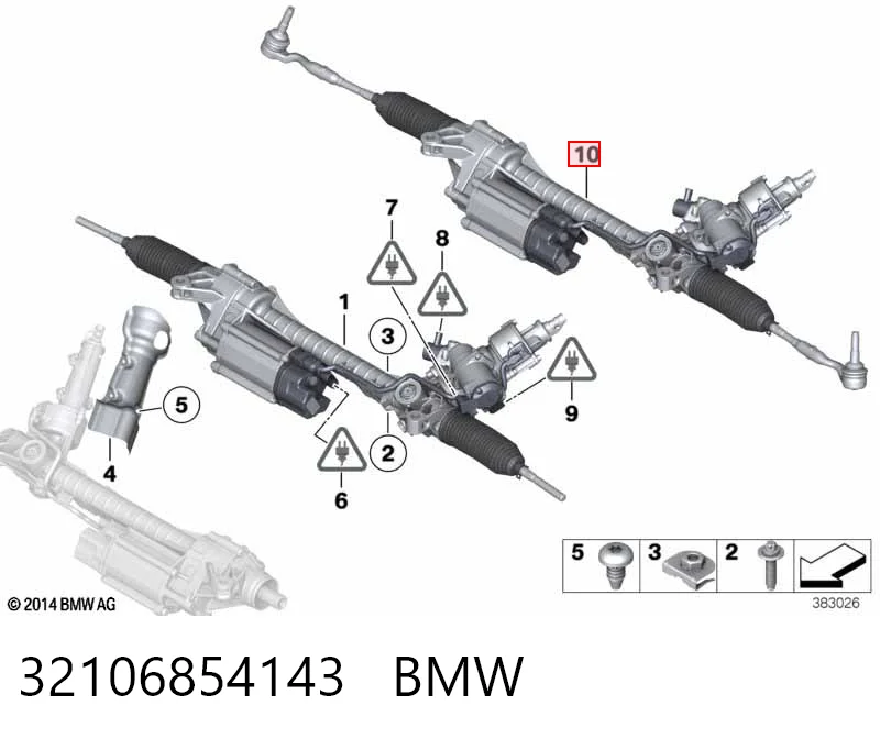 Купити BW9106R AGR Рульова рейка