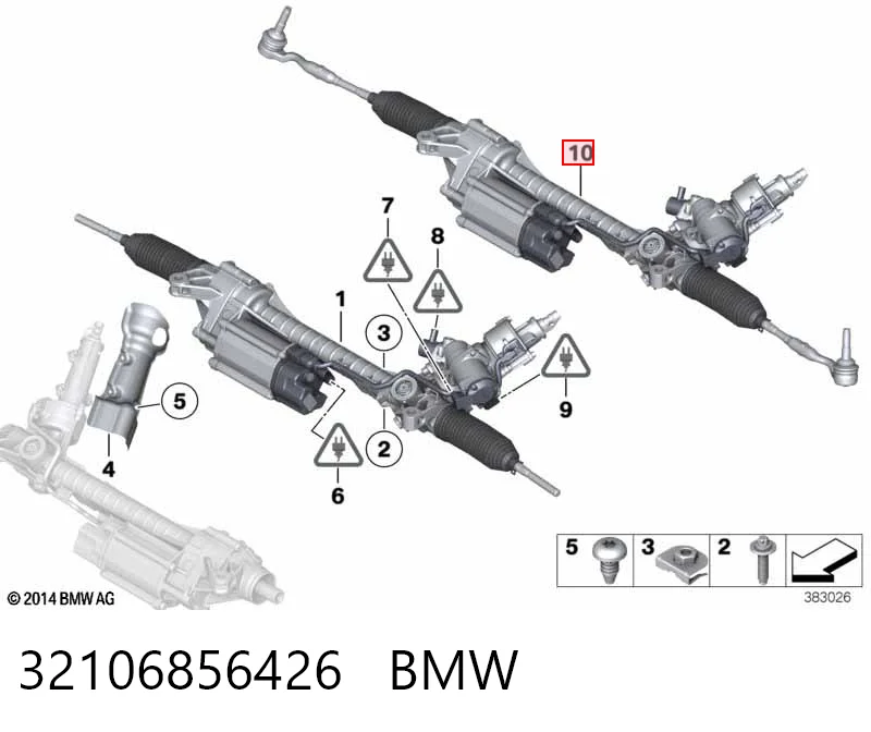 32106856426 BMW Рейковий рульовий механізм