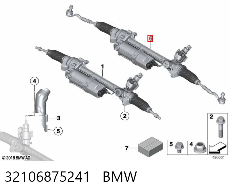 32106875241 BMW Рейковий рульовий механізм