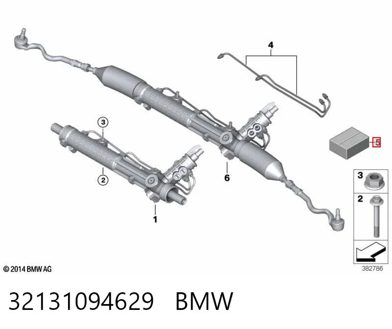  Ремкомплект рульової рейки BMW 3 