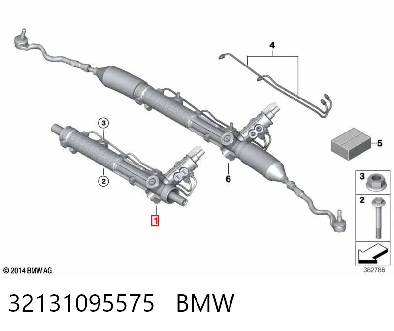 32131095575 BMW Рейковий рульовий механізм