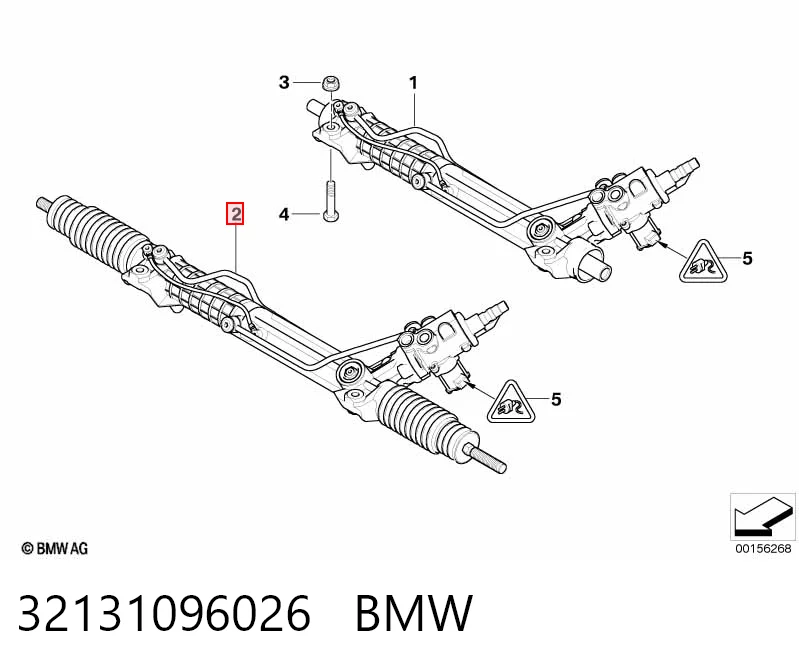 32131096026 BMW Рейковий рульовий механізм