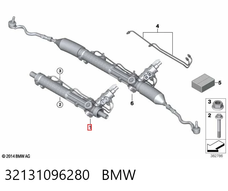 32131096280 BMW Рейковий рульовий механізм