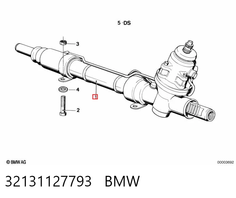 32131127793 BMW Рейковий рульовий механізм