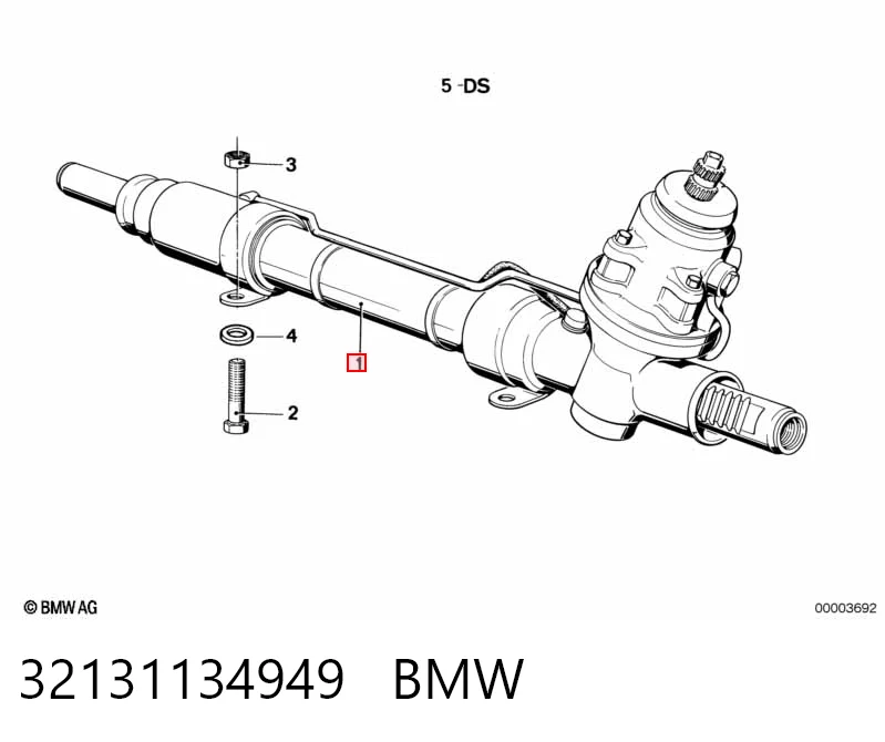32131134949 BMW Рейковий рульовий механізм