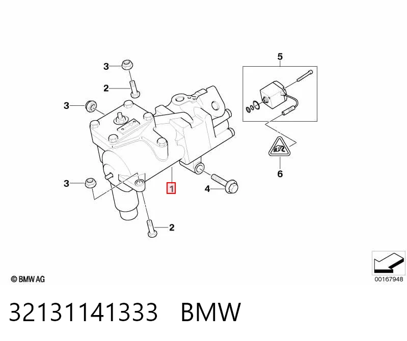 Рейковий рульовий механізм на BMW 7  E38