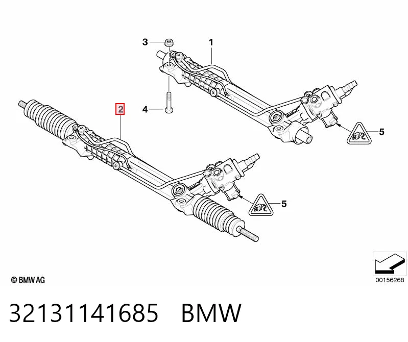 32131141685 BMW Рейковий рульовий механізм