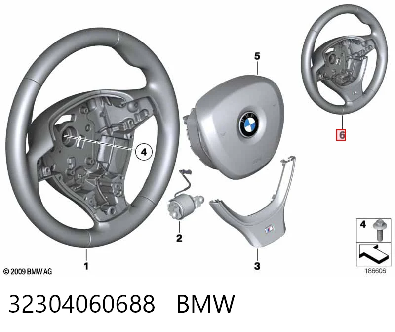 Рульове колесо на BMW 7  F01, F02, F03, F04