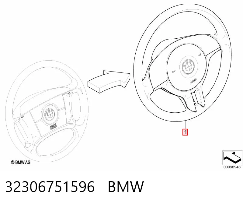Руль BMW 3 