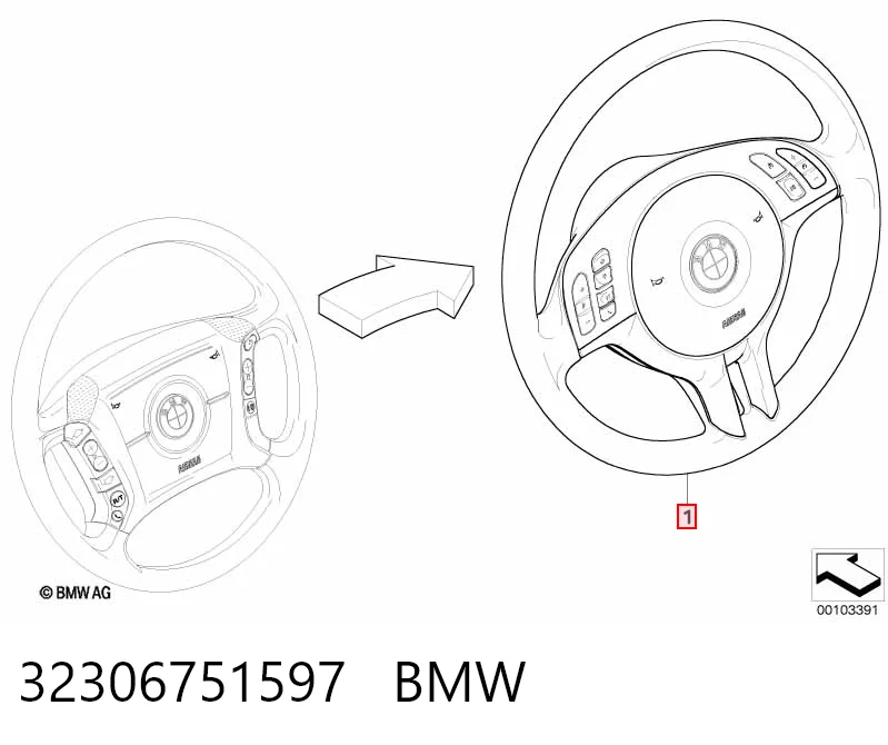 Рульове колесо на BMW 3  E46