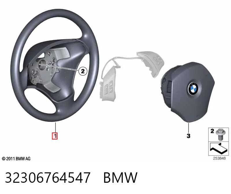 Рульове колесо BMW X1 позашляховик (E84) (2009 - 2015) ціна, від 26.93 USD
