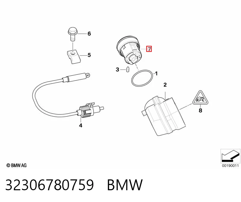 Личинка замка запалювання BMW 3 