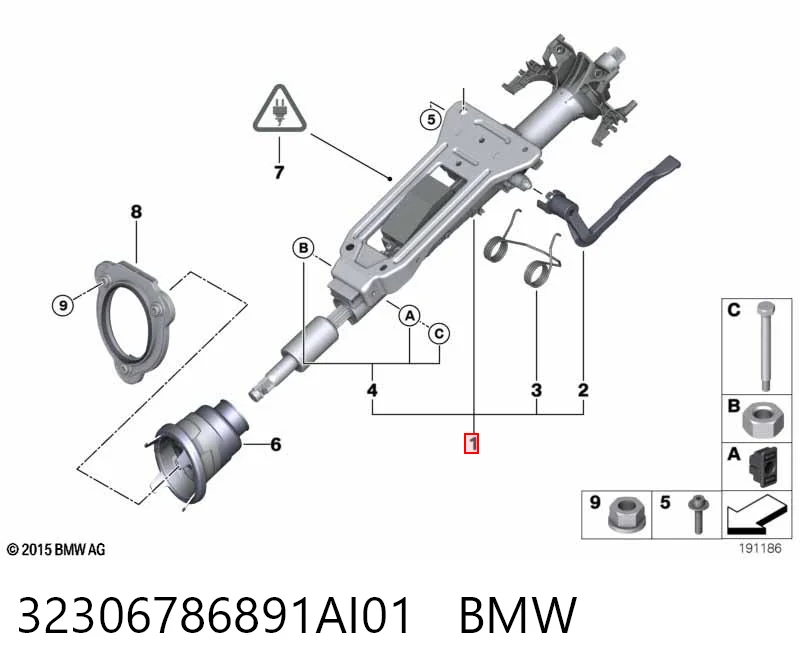Купити Рульова колонка BMW 3  E90