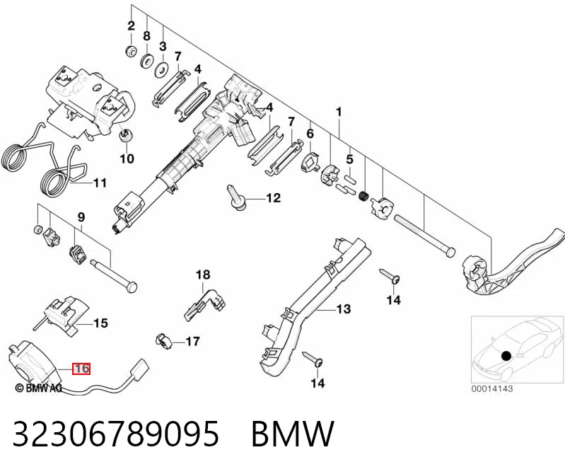 32306789095 BMW Датчик керма