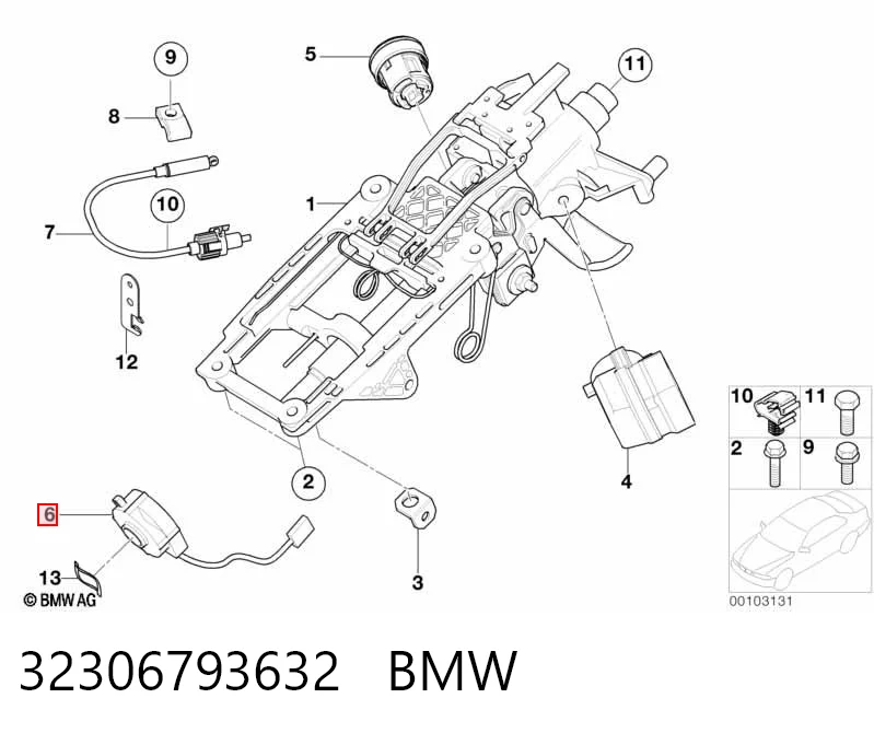32306793632 BMW Датчик керма