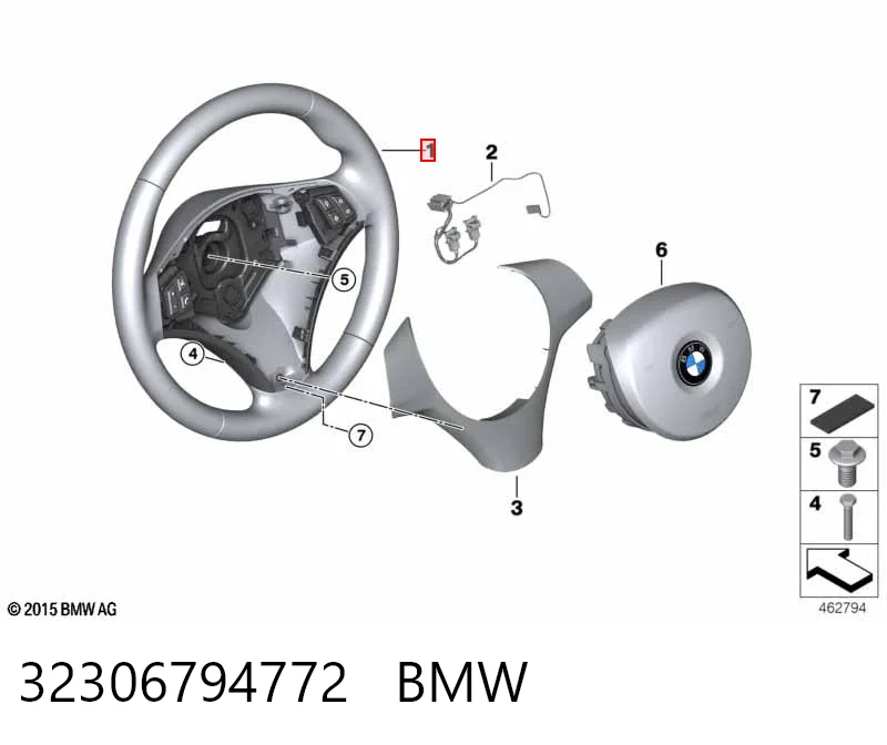 Рульове колесо BMW 3 універсал (E91) (2004 - 2012) ціна, від 56.69 USD
