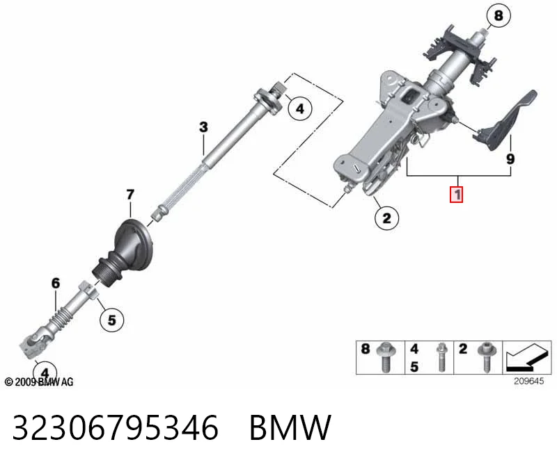 Колонка рульового управління на BMW 5  F10