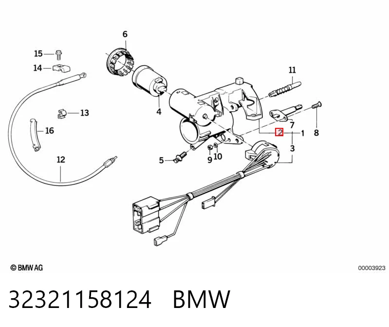 Замок запалювання на BMW 5  E34