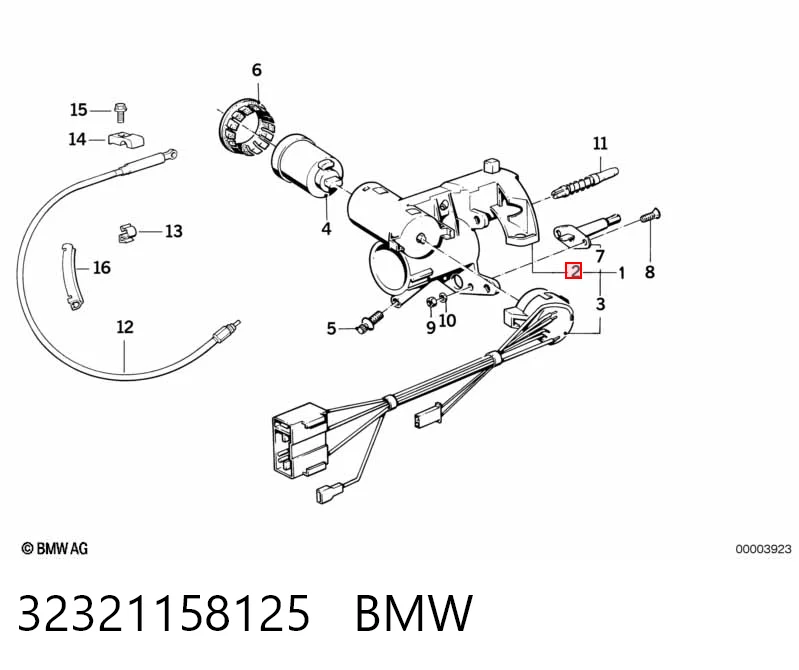 Замок запалювання BMW 5 седан (E34) (1987 - 1995) ціна, від 56.41 USD