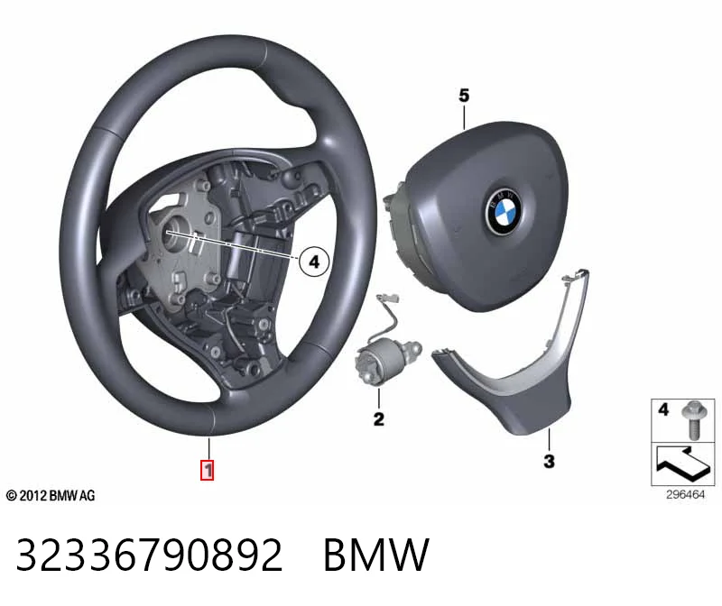 Рульове колесо BMW 7 седан (F01, F02, F03, F04) (2008 - 2015) ціна, від 114.03 USD