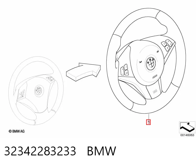 Рульове колесо BMW 5 універсал (E61) (2003 - 2009) ціна, від 443.45 USD