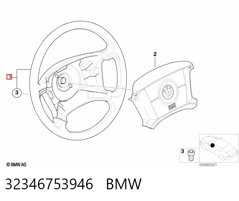 Рульове колесо на BMW 3  E46