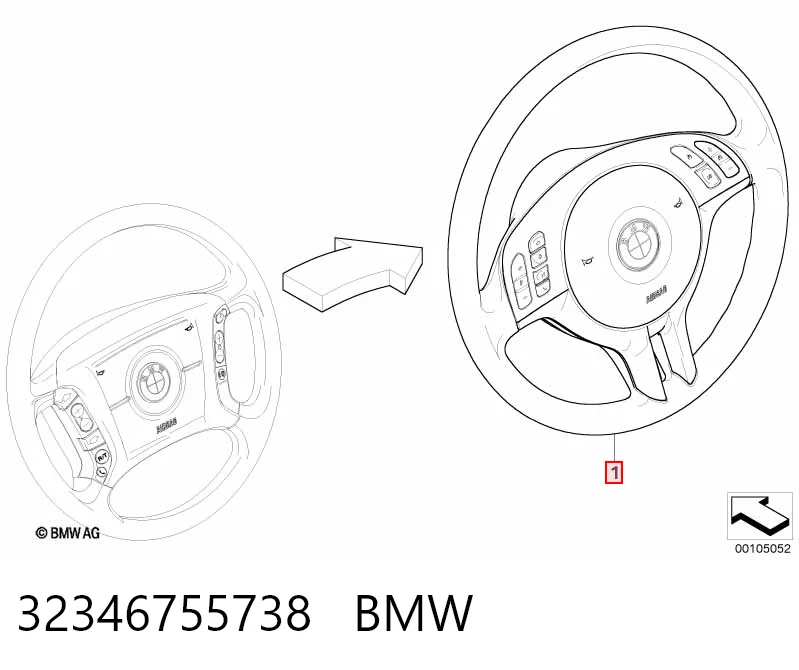 Рульове колесо BMW X5 позашляховик (E53) (2000 - 2006) ціна, від 99.50 USD