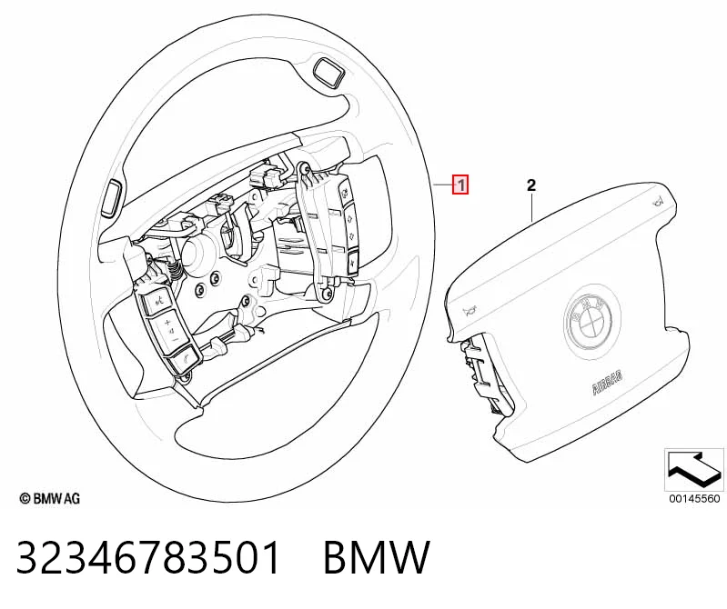 Рульове колесо BMW 7 E65, E66, E67