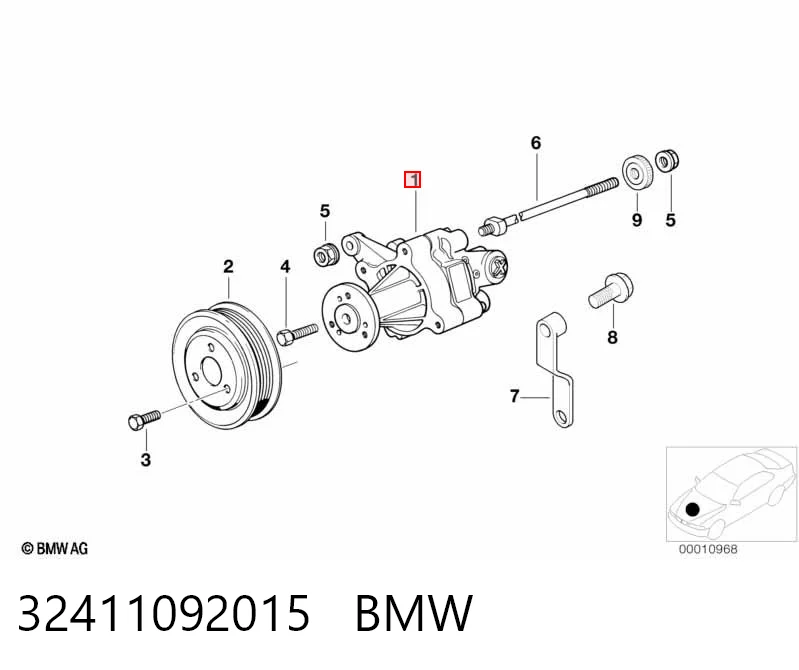 32411092015 BMW Насос гідропідсилювача