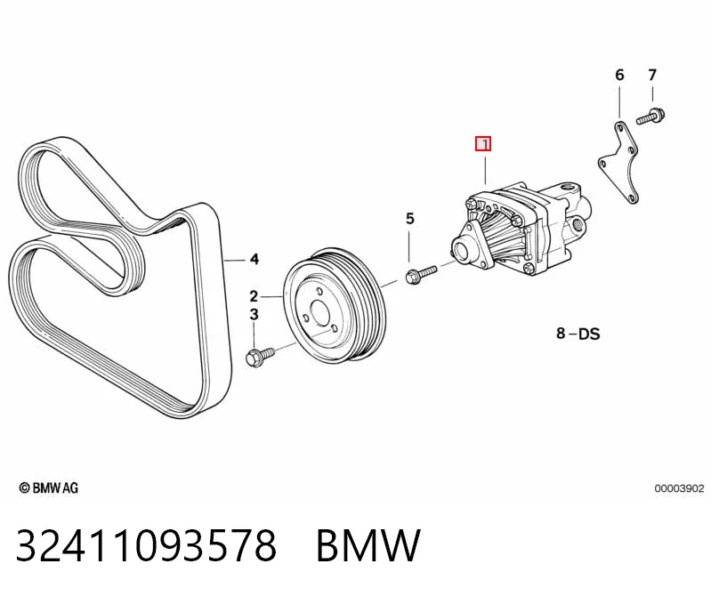 32411093578 BMW Насос гідропідсилювача