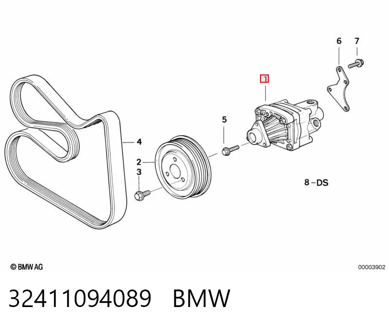 32411094089 BMW Насос гідропідсилювача