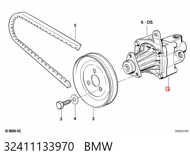 32411133970 BMW Насос гідропідсилювача