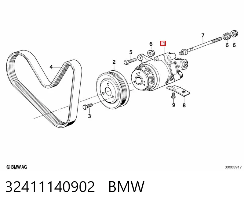 32411140902 BMW Насос гідропідсилювача