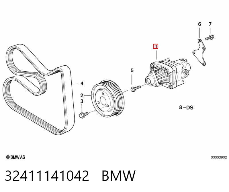 32411141042 BMW Насос гідропідсилювача