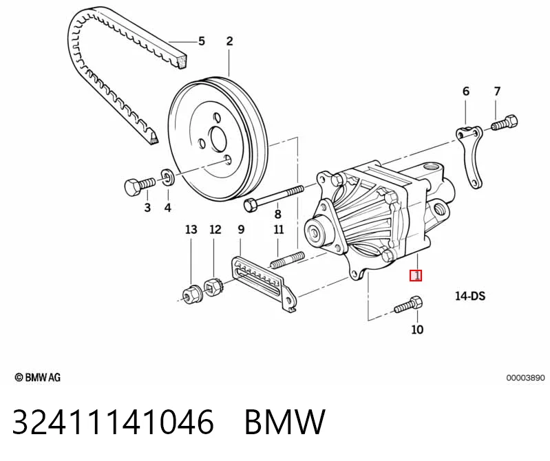 32411141046 BMW Насос гідропідсилювача