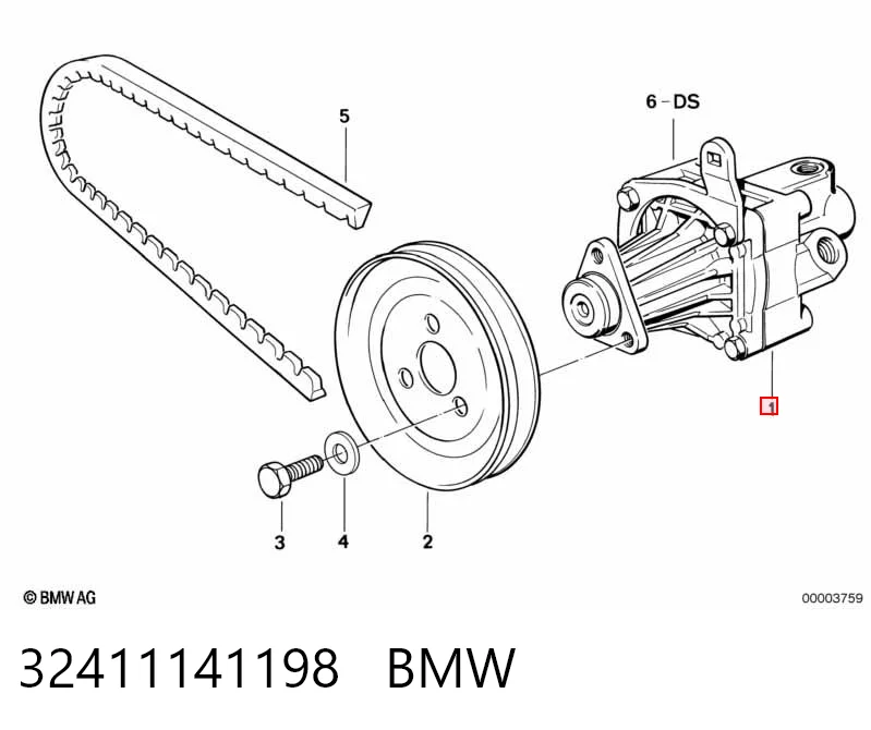 32411141198 BMW Насос гідропідсилювача