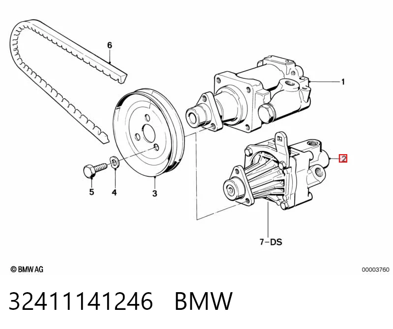 32411141246 BMW Насос гідропідсилювача