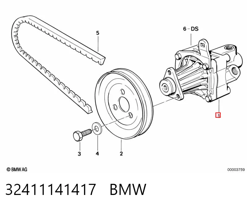32411141417 BMW Насос гідропідсилювача