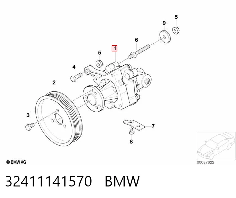 32411141570 BMW Насос гідропідсилювача