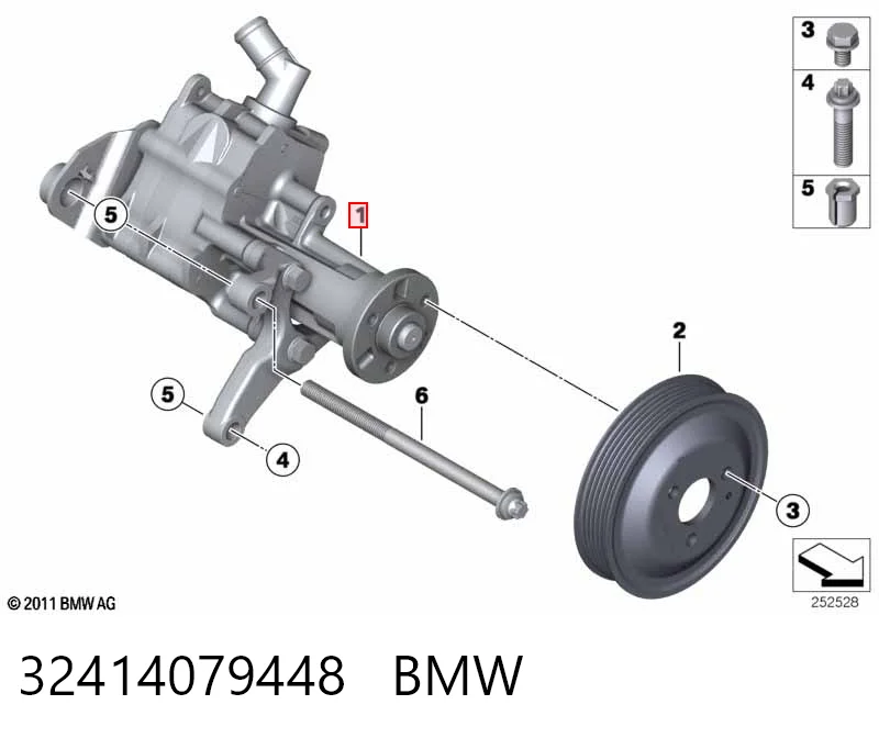 32414079448 BMW Насос гідропідсилювача