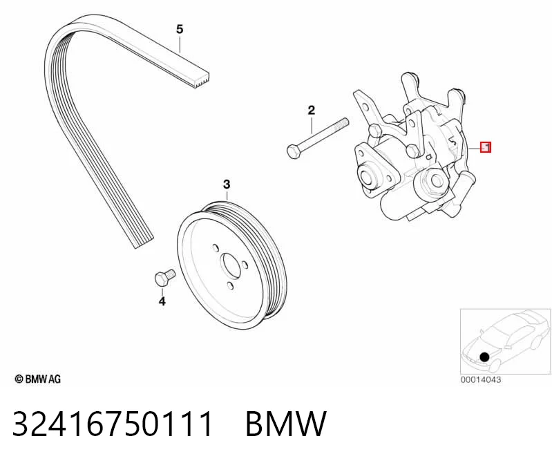 32416750111 BMW Насос гідропідсилювача