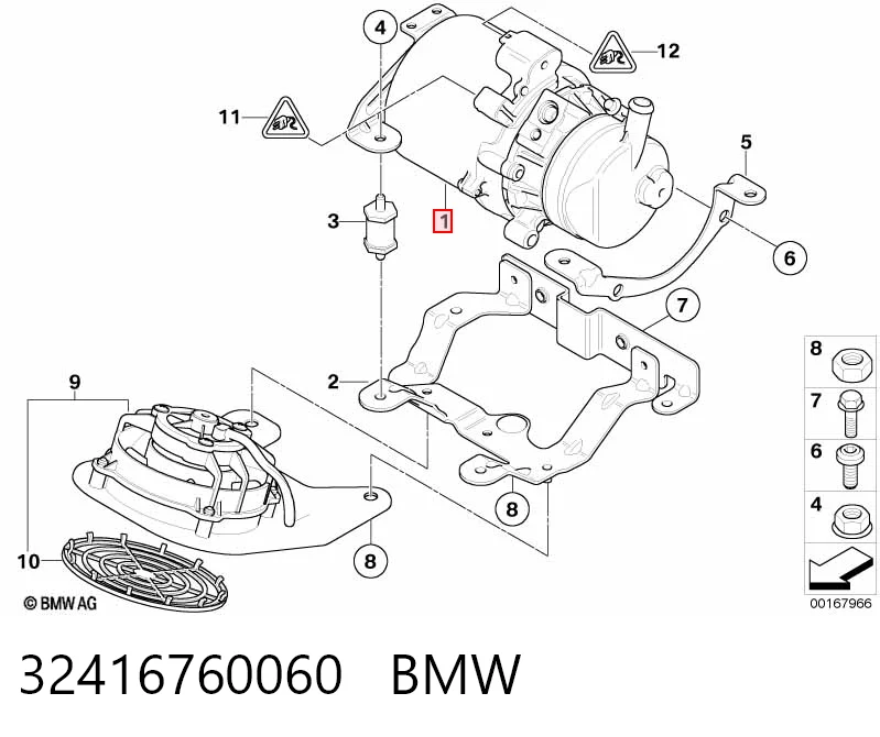 32416760060 BMW Насос гідропідсилювача