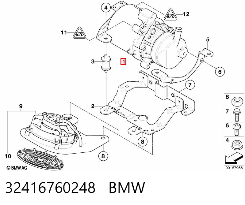 32416760248 BMW Насос гідропідсилювача