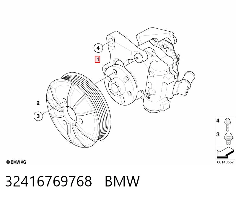 32416769768 BMW Насос гідропідсилювача