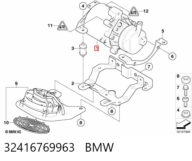 32416769963 BMW Насос гідропідсилювача
