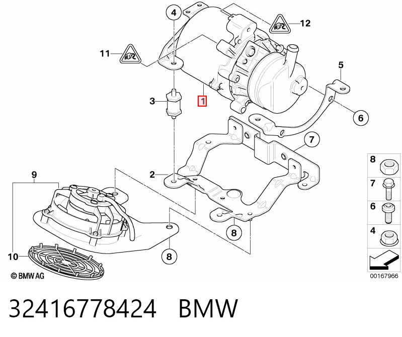 32416778424 BMW Насос гідропідсилювача